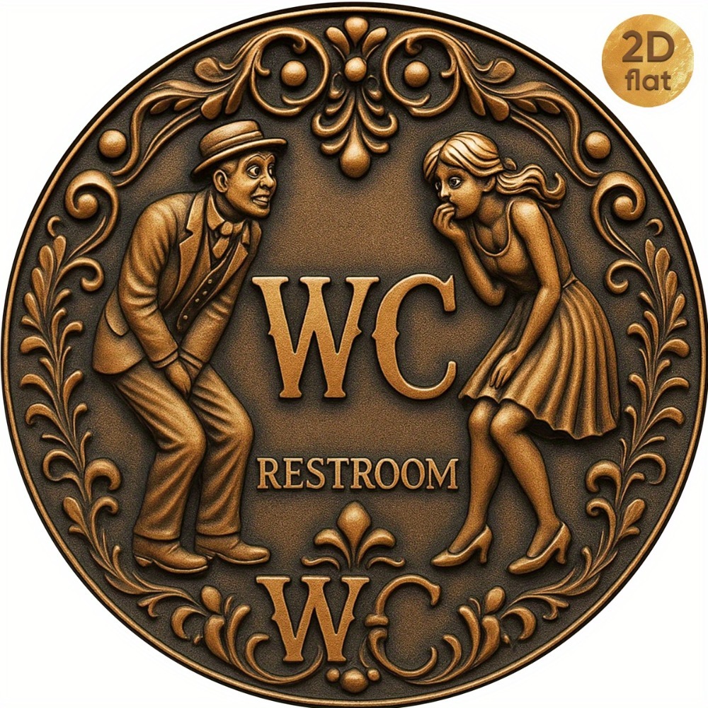 Home Bathroom Signs - Vintage-Schild aus Eisen mit der Aufschrift