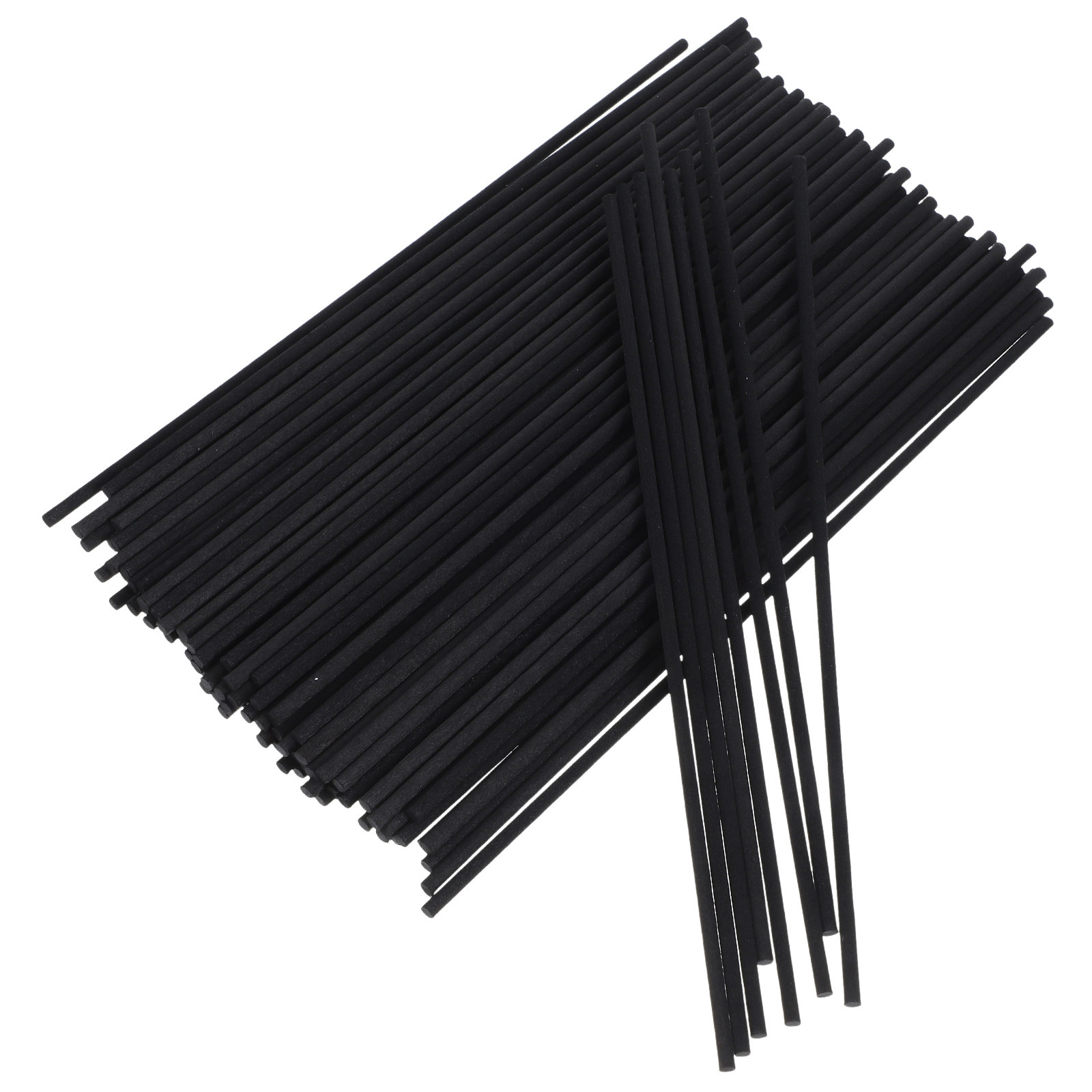 Home Office Bathroom - 100 Stück schwarze Diffusorstäbchen aus Faser
