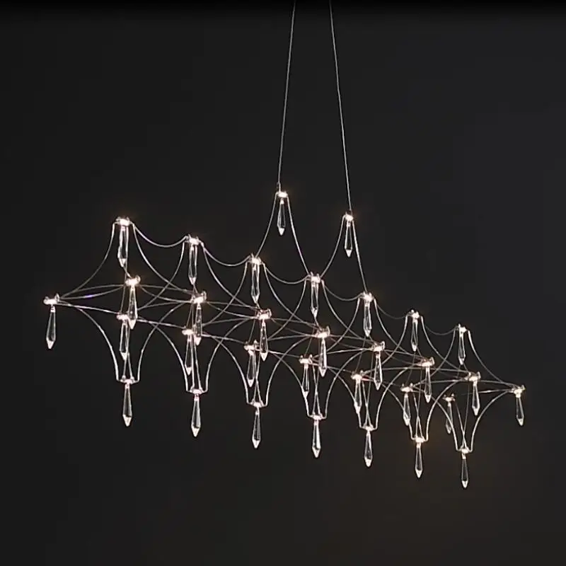 Home Of The Year Bathroom - Postmoderne minimalistische High-End-LED-Pendelleuchte mit Streifen, kreativer