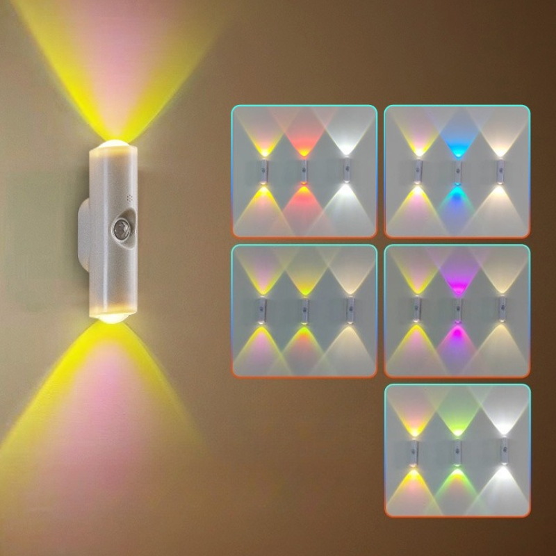 Bathroom Home Improvement - Intelligentes RGB-Nachtlicht mit Farbverlauf, magnetischer Bewegungsmelder,
