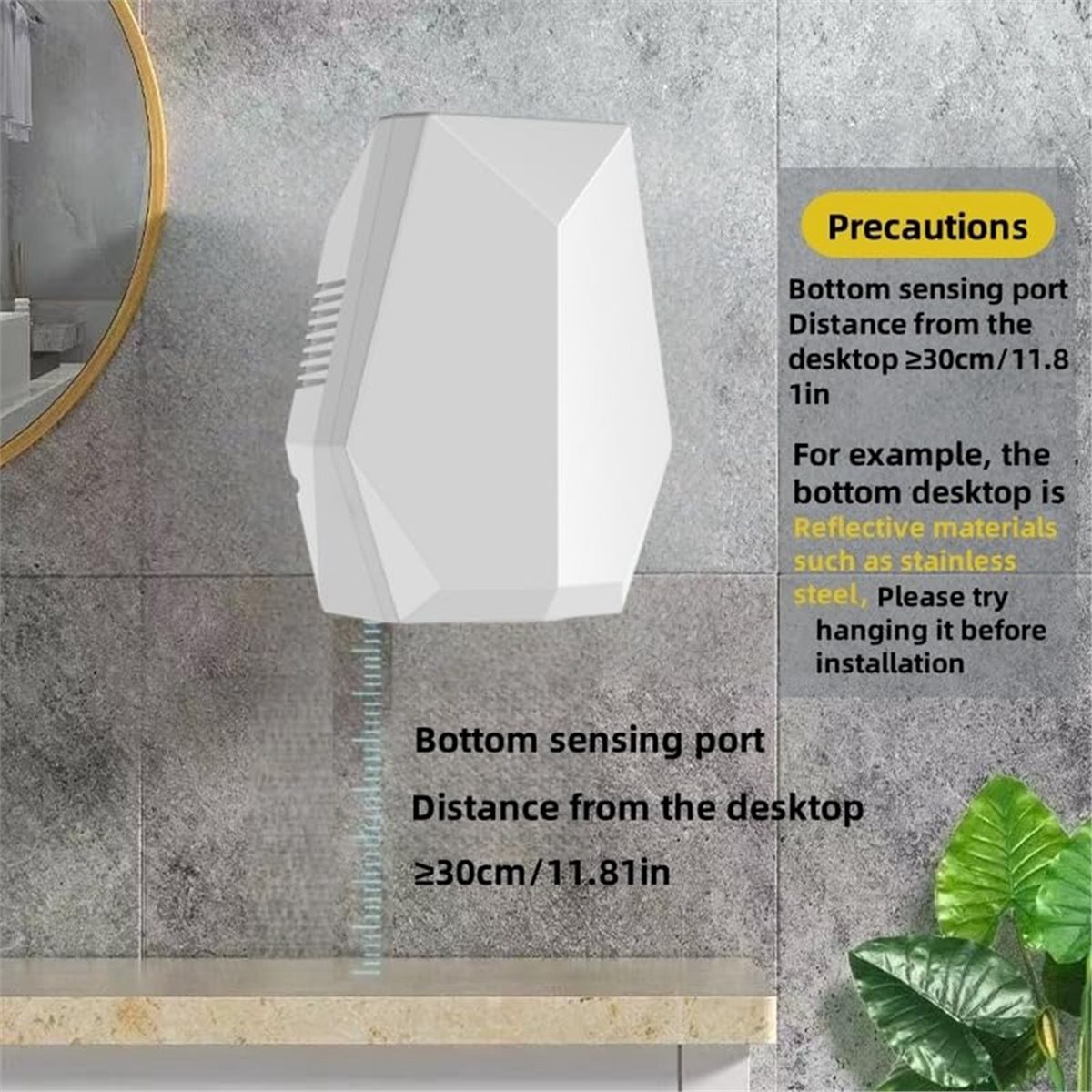 Home Bathroom Hand Dryer - A88M Leistungsstarker Händetrockner, Wandmontierter Leiser Badezimmer-Trockner