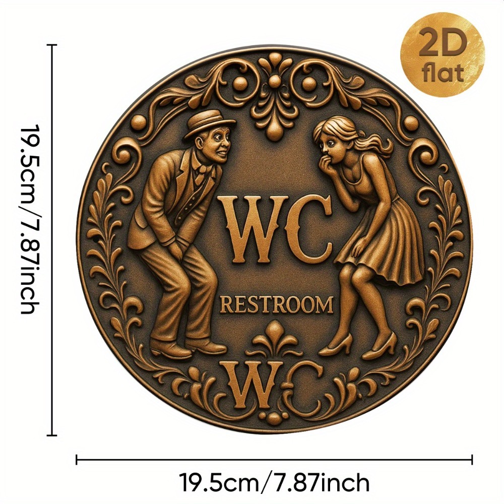 Vintage-Schild aus Eisen mit d – Home Bathroom Signs Bewertung und Preis