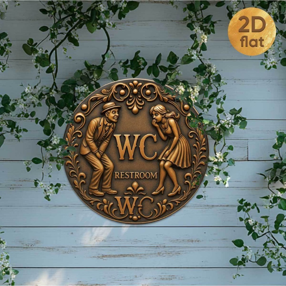 Vintage-Schild aus Eisen mit d – Home Bathroom Signs Bewertung und Preis