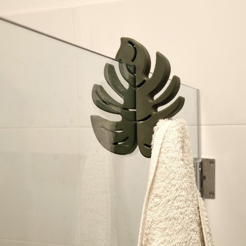Grüner Monstera-Blatt-Duschvor – Jet Home Bathroom Bewertung und Preis