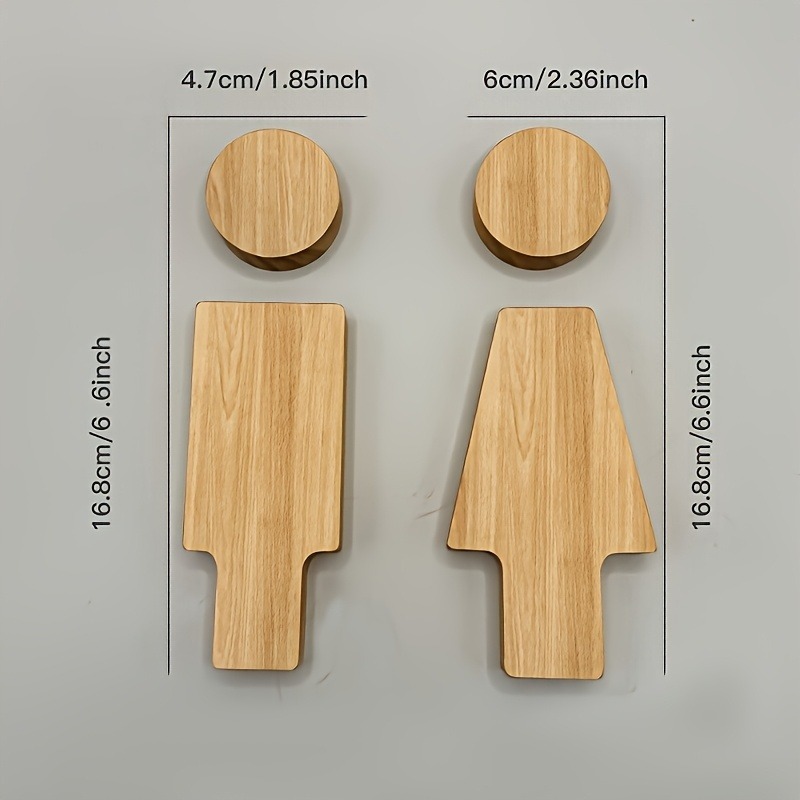 2-teiliges Badezimmerschild au – Home Bathroom Signs Bewertung und Preis