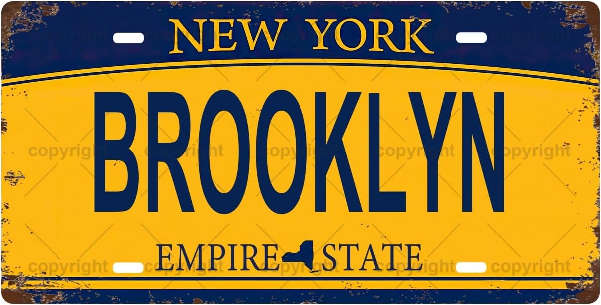 BROOKLYN Vintage Metall-Blechs – Home Bathroom Signs Bewertung und Preis