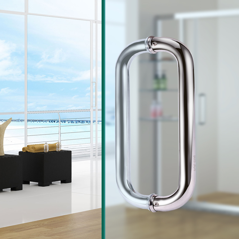 1 Paar Edelstahl-Glastürgriffe – Bathroom Home Improvement Bewertung und Preis