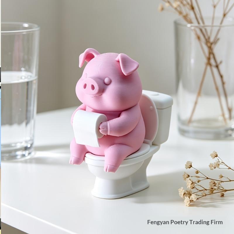 ● Niedliche Schweinchen-Statue – Home Of The Year Bathroom Bewertung und Preis