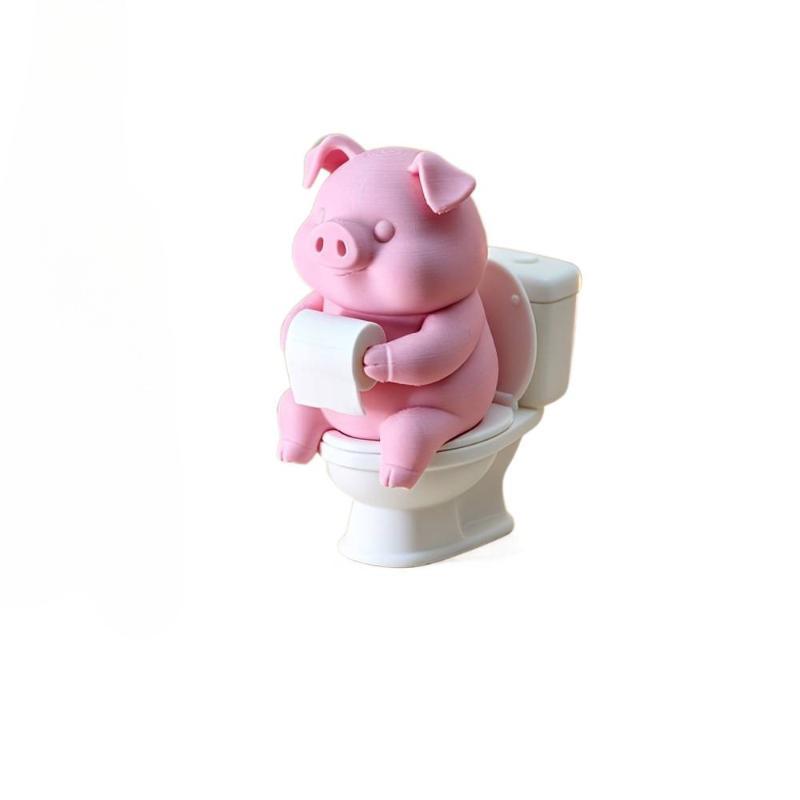 ● Niedliche Schweinchen-Statue – Home Of The Year Bathroom Bewertung und Preis