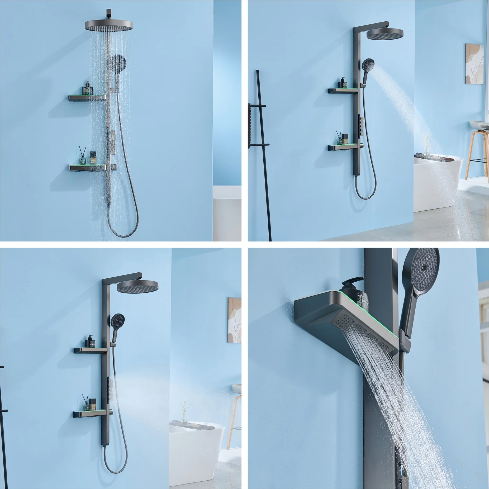 # Regenduschset, LED-Digitalan – Jet Home Bathroom Bewertung und Preis