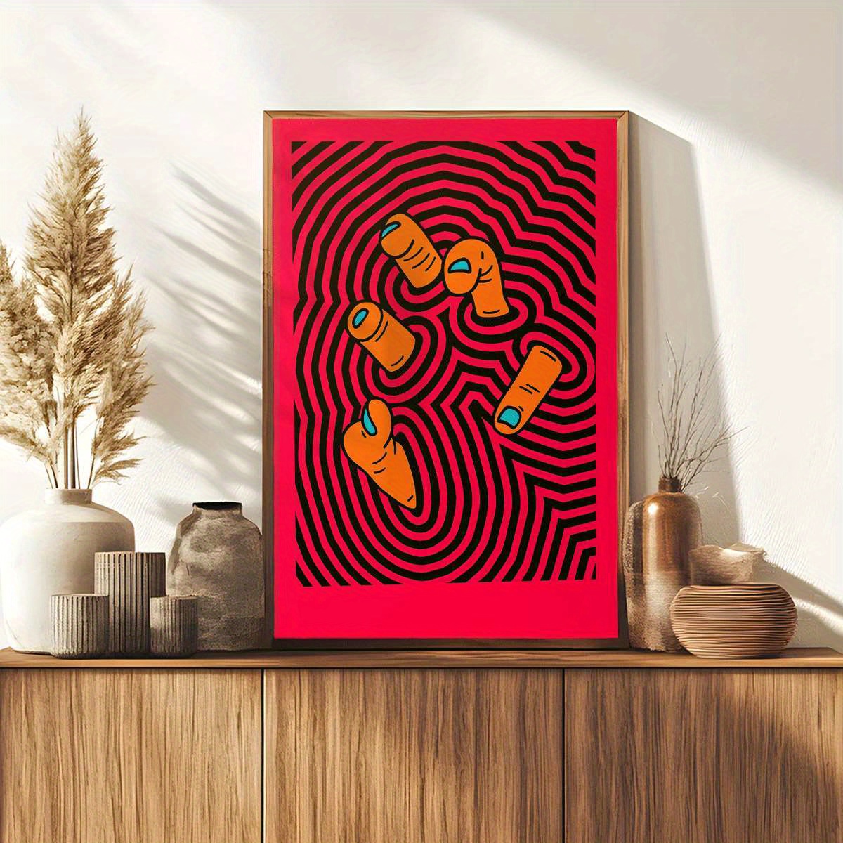 Moderne abstrakte Fingerkunst- – Home Office Bathroom Bewertung und Preis