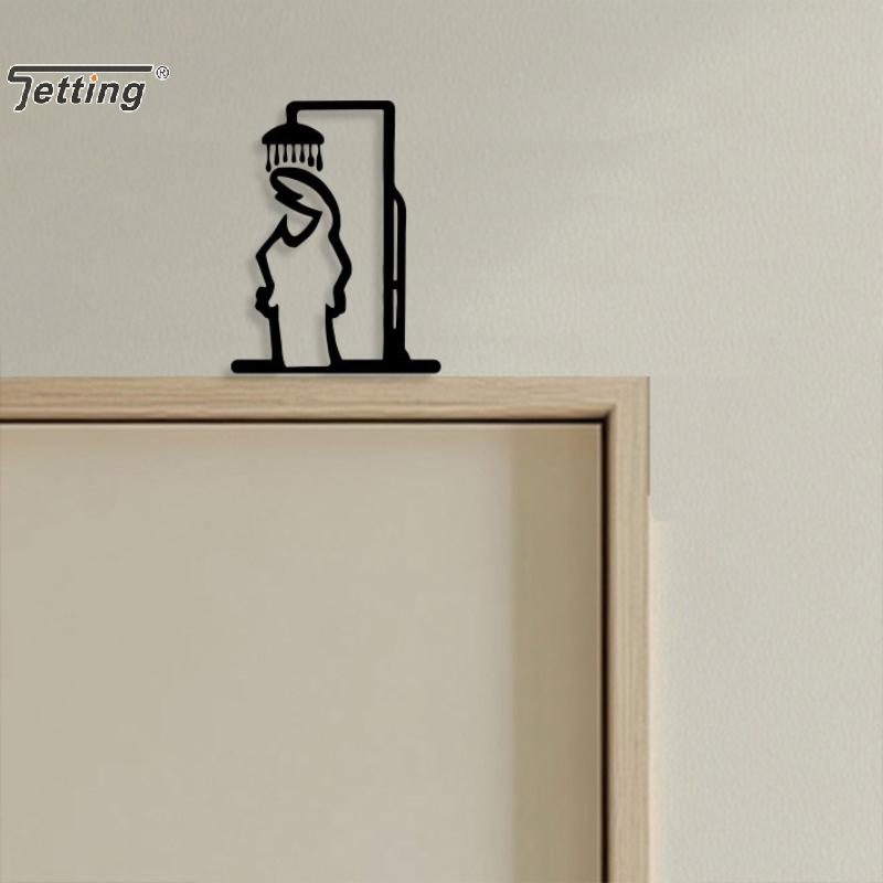 Schwarze Duschfigur, Wanddekor – Jet Home Bathroom Bewertung und Preis