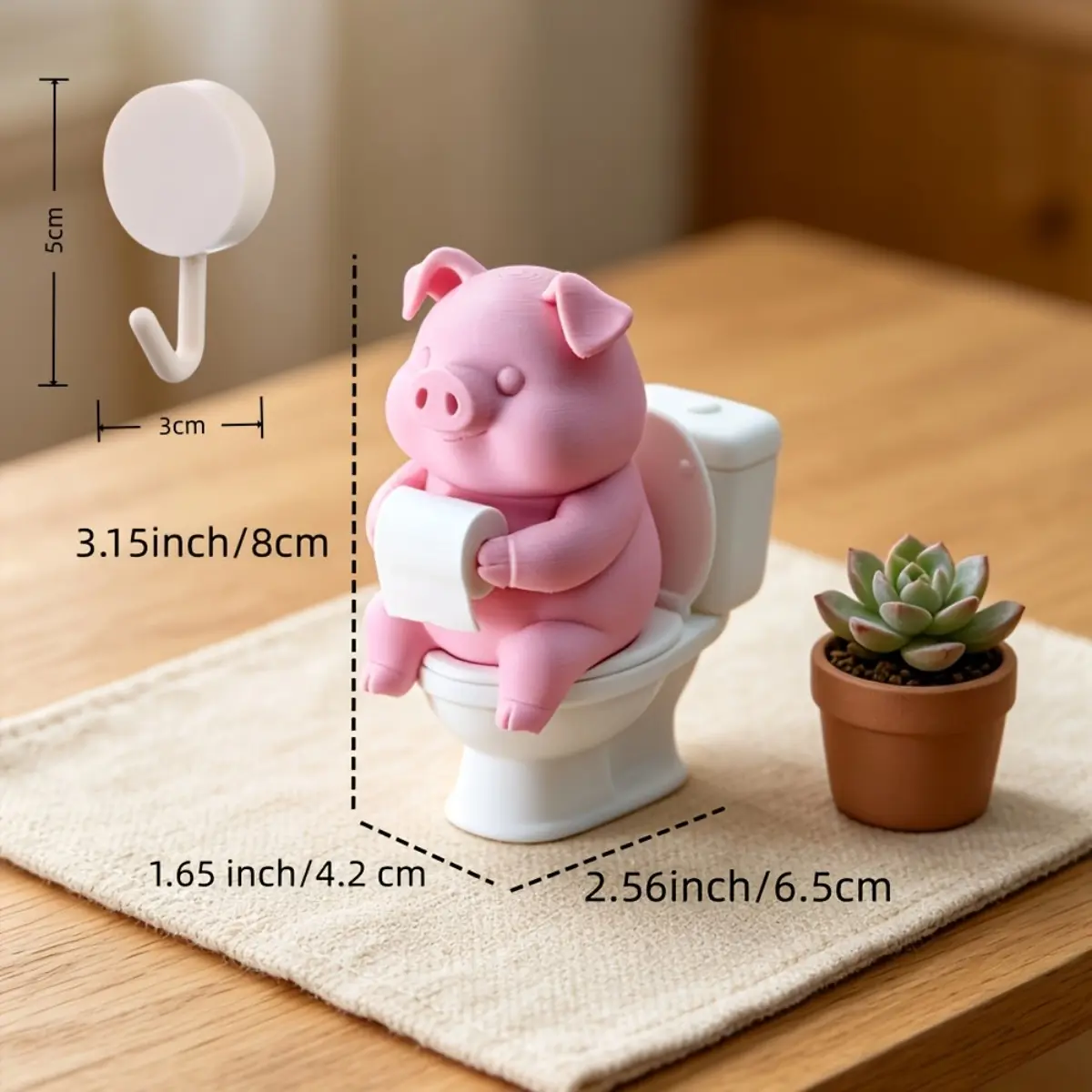 2er-Pack rosa Schwein, das auf – Home Goods Bathroom Vanity Bewertung und Preis