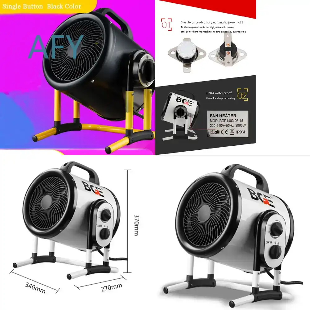 3000W Elektrischer Heizlüfter  – Home Bathroom Hand Dryer Bewertung und Preis