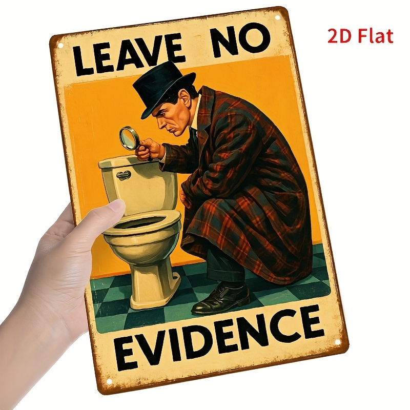 2D-Flache Metallplatte mit sel – Home Bathroom Signs Bewertung und Preis